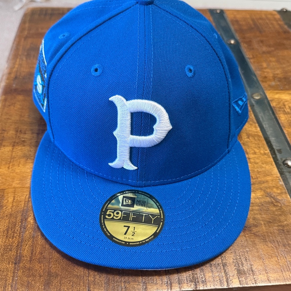 Pittsburgh Pirates 59 Fifty Fitted Hat 7 1/2 World Series Forbes Field Patch